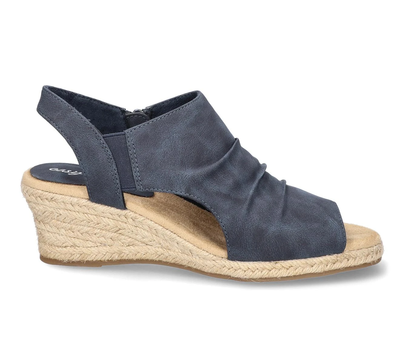 Top 10 👍 Women's Easy Street Teje Espadrille Wedge 🩴 Sandals Navy 🔥