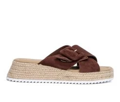 Brand new 🎁 Women's Olivia Miller Breeze Espadrille Platform Wedges Chocolate 🎉