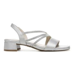 Discount 🤩 Women's LifeStride Joy 👗 Dress 🩴 Sandals Silver 👍