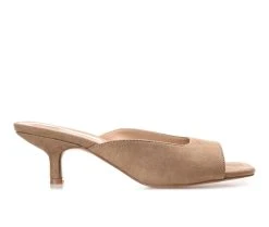 Hot Sale ✔️ Women's Journee Collection Larna 👗 Dress 🩴 Sandals Taupe ❤️