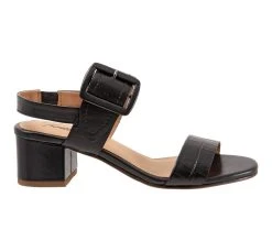 Outlet 🔔 Women's Trotters Laila 👗 Dress 🩴 Sandals Black 🛒