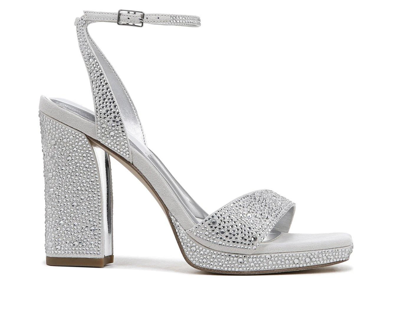 Discount ๐ Women's Franco Sarto Daffy 2 ๐ Dress ๐ฉด Sandals Platinum ๐คฉ