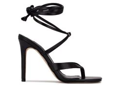 Cheapest ๐ Women's Nine West Terrie Strappy ๐ Dress ๐ฉด Sandals Black โญ