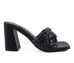 Wholesale 🌟 Women's London Rag Pout Pro 👗 Dress 🩴 Sandals Black 😍