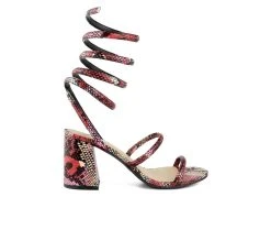 Best reviews of 🔥 Women's Sugar Belleza Block Heel Ankle Wrap 🩴 Sandals Pink Multi 🌟