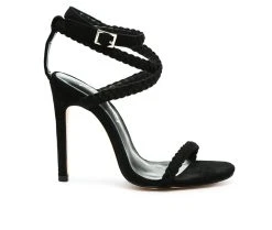 Brand new 🤩 Women's London Rag Sherri Stiletto 👗 Dress 🩴 Sandals Black 🥰