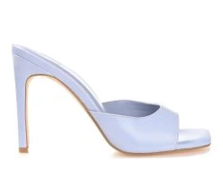 New 🥰 Women's Journee Collection Marlowe 👗 Dress 🩴 Sandals Blue ✔️