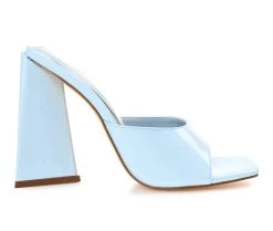 Best deal 👍 Women's Journee Collection Kammali 👗 Dress 🩴 Sandals Blue 😀