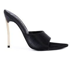 Best Pirce 🔥 Women's London Rag Bottoms Up Stiletto 👗 Dress 🩴 Sandals Black 🔥