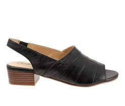 Wholesale 💯 Women's Trotters Nina 👗 Dress 🩴 Sandals Black ✔️