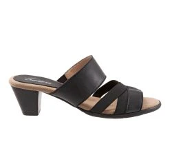 Best deal ⌛ Women's Trotters Maxine 👗 Dress 🩴 Sandals Black 💯