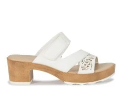 Best reviews of 🌟 Women's Baretraps Gigi Block Heeled 🩴 Sandals White 👏