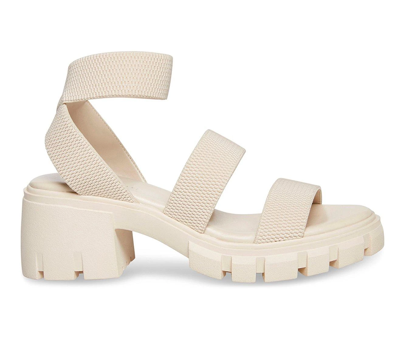 Outlet ๐ Women's Madden Girl Haley Lugged ๐ฉด Sandals Bone ๐ฅฐ