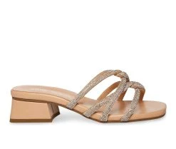 Best deal 👍 Women's Anne Klein Nikole 👗 Dress 🩴 Sandals Crystal/Nude ⌛