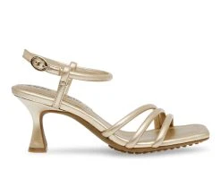 Best Sale 🔔 Women's Anne Klein Jules 👗 Dress 🩴 Sandals Gold 🔥