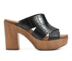 Discount 😉 Women's White Mountain Alive Heeled 👗 Dress 🩴 Sandals Black 🤩