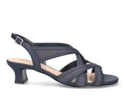 Best deal 😍 Women's Easy Street Tristen 👗 Dress 🩴 Sandals Navy 🎁