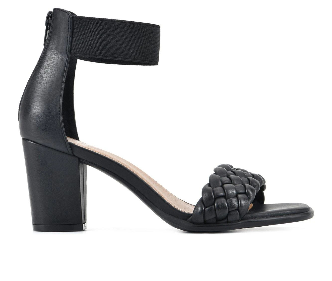 Best Sale โ๏ธ Women's White Mountain Backer Heeled ๐ Dress ๐ฉด Sandals Black/Smooth ๐คฉ - Image 2