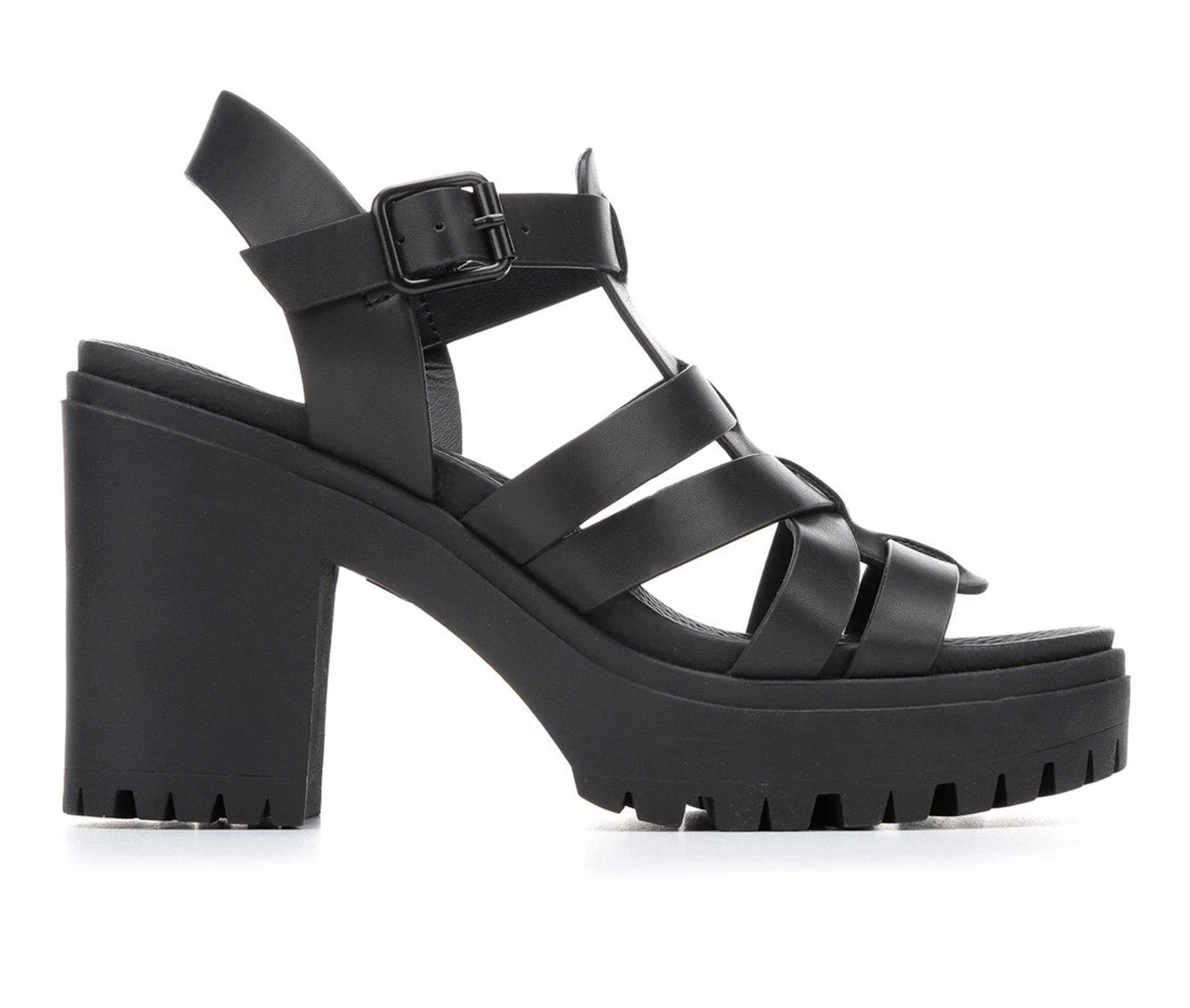 Top 10 😉 Women's MIA Jayda Lugged Heel 🩴 Sandals Black 🛒