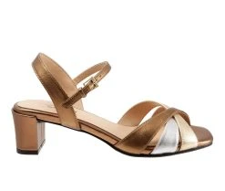 Best deal 🎉 Women's Trotters Majesty 👗 Dress 🩴 Sandals Metallic Multi 😀