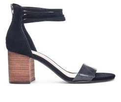 Discount ⭐ Women's Chinese Laundry Rylan 👗 Dress 🩴 Sandals Black ✨