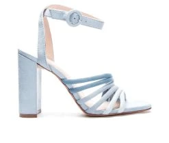 Budget 🧨 Women's Chinese Laundry Jonah 👗 Dress 🩴 Sandals Blue Multi 🎉