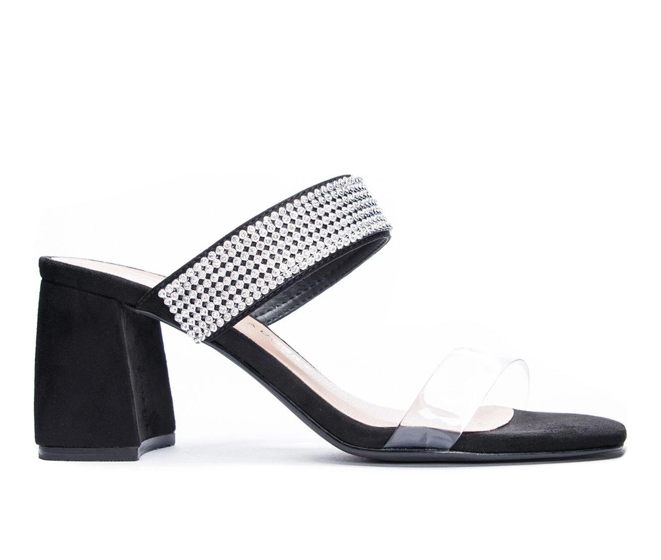 Coupon ๐ Women's Chinese Laundry Yas Mule ๐ Heels Vinyl/Black ๐คฉ