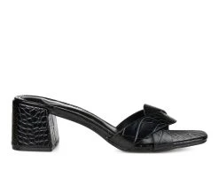 New ✨ Women's Journee Collection Perette Mule 👠 Heels Black 👍
