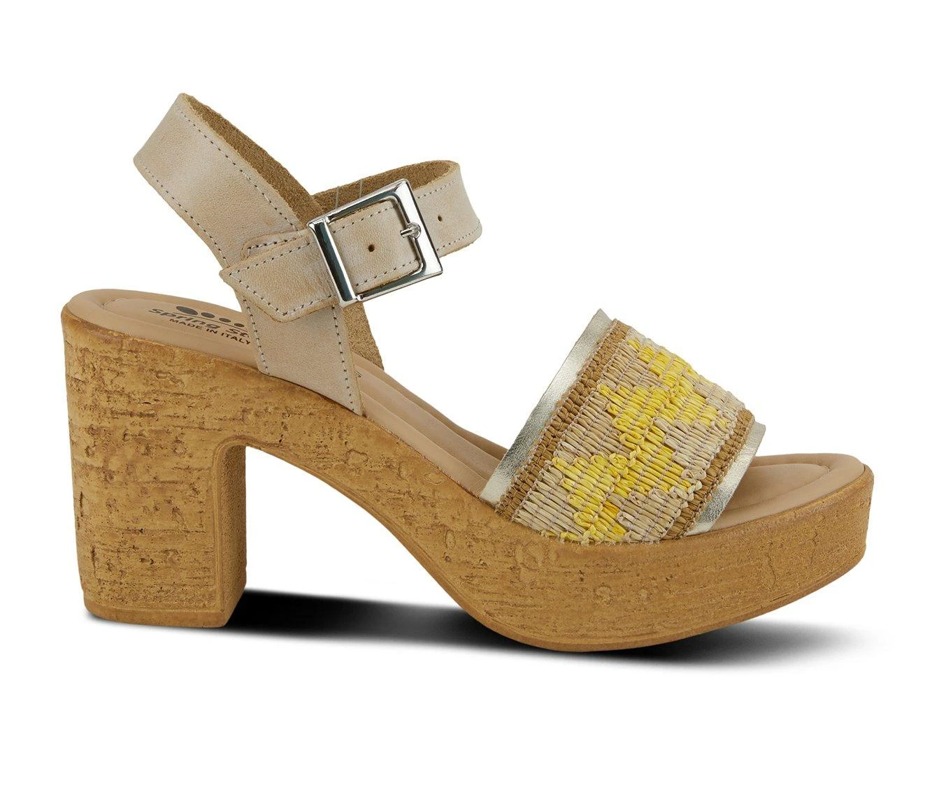 Budget ๐ Women's SPRING STEP Tiada Platform ๐ Dress ๐ฉด Sandals Beige Multi โค๏ธ