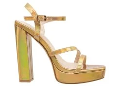 Top 10 🛒 Women's Halston Sardinia Platform 👗 Dress 🩴 Sandals Gold ⭐