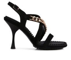 Best Sale ⌛ Women's Rag & Co Domeda 👗 Dress 🩴 Sandals Black 😉