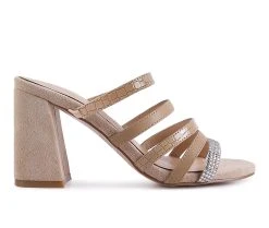 Wholesale 💯 Women's London Rag Peaches 👗 Dress 🩴 Sandals Beige ✨