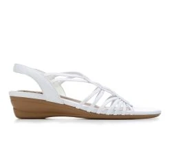 Buy 👍 Women's Impo Rozette Wedges White 🎁