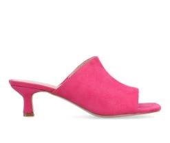 Wholesale 👏 Women's Journee Collection Mercerr 👗 Dress 🩴 Sandals Fuchsia 💯