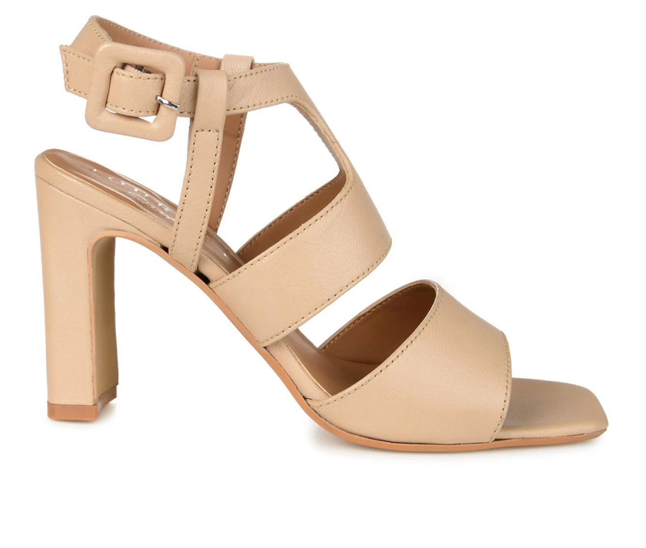 Coupon 😉 Women's Journee Signature Beckie 👗 Dress 🩴 Sandals Beige 🔥