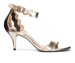 Best Sale 🌟 Women's Chinese Laundry Rubie 👗 Dress 🩴 Sandals Gold ✔️