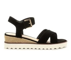 Deals ✔️ Women's Rag & Co Casa Wedge 🩴 Sandals Black 🤩