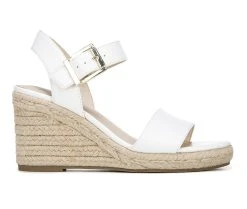 Promo 👍 Women's LifeStride Tango 2 Wedge 🩴 Sandals White ❤️