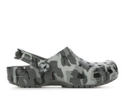 Flash Sale 🤩 Adults' Crocs Classic Camo Print Clogs Grey/Multi 🎉
