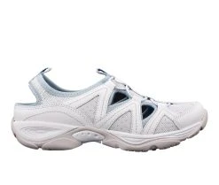 Cheapest 🔥 Women's Easy Spirit Earthen Outdoor 👟 Shoes White/Lt Blue ❤️