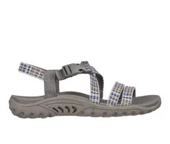 Cheap 🌟 Women's Skechers Reggae Bold Ambit Vegan Outdoor 🩴 Sandals Taupe Multi ❤️