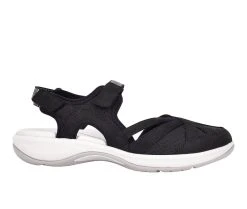 New 🎉 Women's Easy Spirit Splash Water-Ready Hiking 🩴 Sandals Black/White 😀