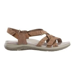 Flash Sale 🎉 Women's Earth Origins Savoy Sammie Outdoor 🩴 Sandals Sedona Brown 🔥