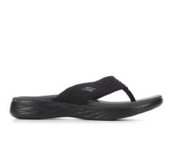 Best Sale 😉 Women's Skechers Go Sunny 140037 Flip-Flops Black ✨