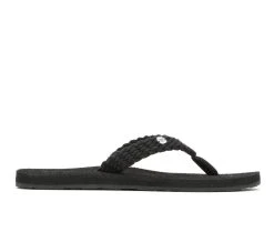 Discount 🎁 Women's Roxy Tidepool III Flip-Flops Black ✨