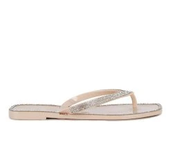 New 😀 Women's London Rag Golightly Flip-Flops Nude 😀
