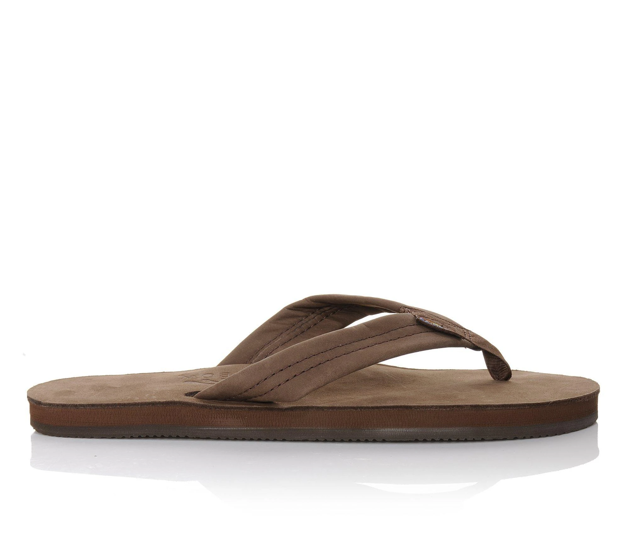 Hot Sale 🛒 Women's Rainbow 🩴 Sandals Single Layer Premier Leather -301ALTS Flip-Flops Espresso 👍