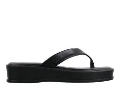 Top 10 ⭐ Women's Halston Soula Flip-Flops Black ⌛