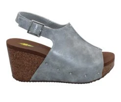 Coupon 🎉 Women's Volatile Division Platform Wedge 🩴 Sandals Grey 🎉