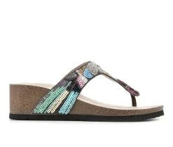 Brand new ✨ Women's White Mountain Cordoba Wedge 🩴 Sandals Brown/Multi 😍